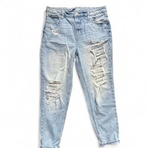 Distressed Light Blue Women's Jeans